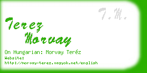 terez morvay business card